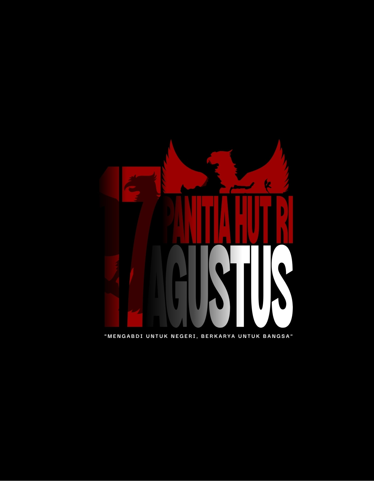 Merah dan Hitam Modern Panitia 17 Agustus T-Shirt Merah dan Hitam Modern Panitia 17 Agustus T-Shirt