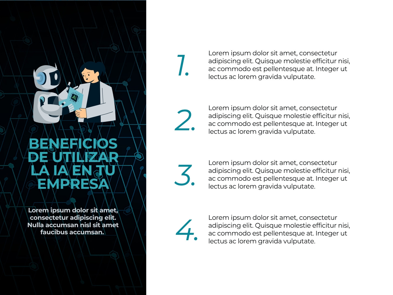 Gráfico Infografía IA Ilustrado Tecnológico Azul Blanco