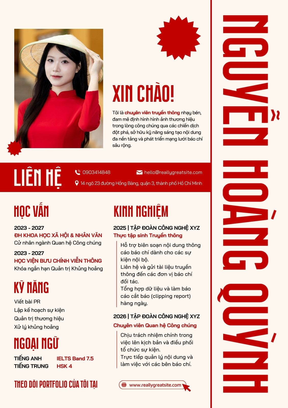 Mẫu sơ yếu lý lịch be trắng hiện đại Mẫu sơ yếu lý lịch be trắng hiện đại