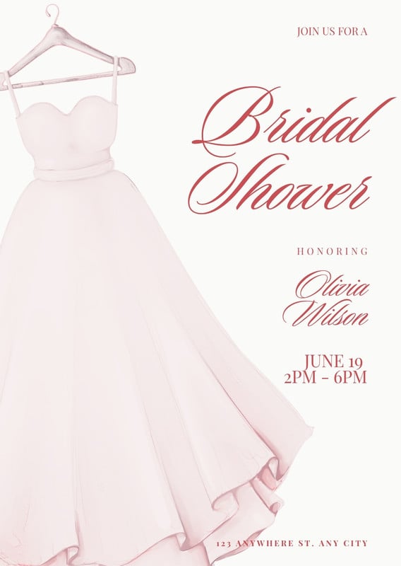 wedding dress bridal shower invitations Page 9 - Free custom printable invitation templates Style:EE0168BDN Black Jacket Plus Size Do not sync Party invitations eco friendly bridal shower