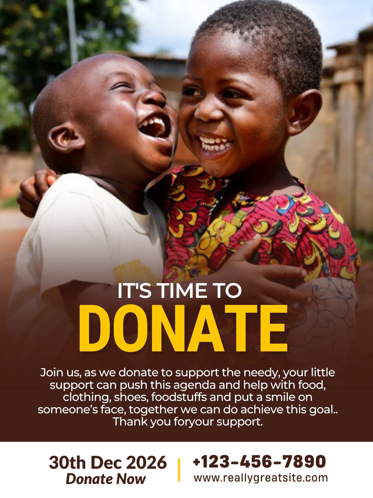 donation appeal poster