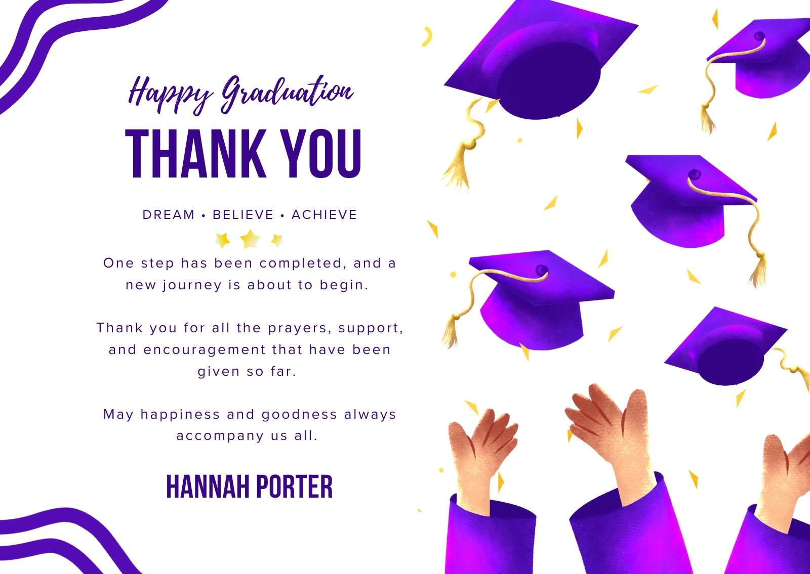 thank you cards for grad party Confetti Polka Dot Graduation Themed (50 Pack) these cards offer a simple and joyful way to express your gratitude Graduation Fest Post Card Thank