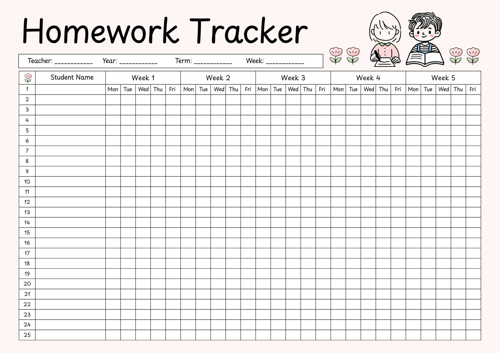 Page 5 - Free and customizable tracker templates