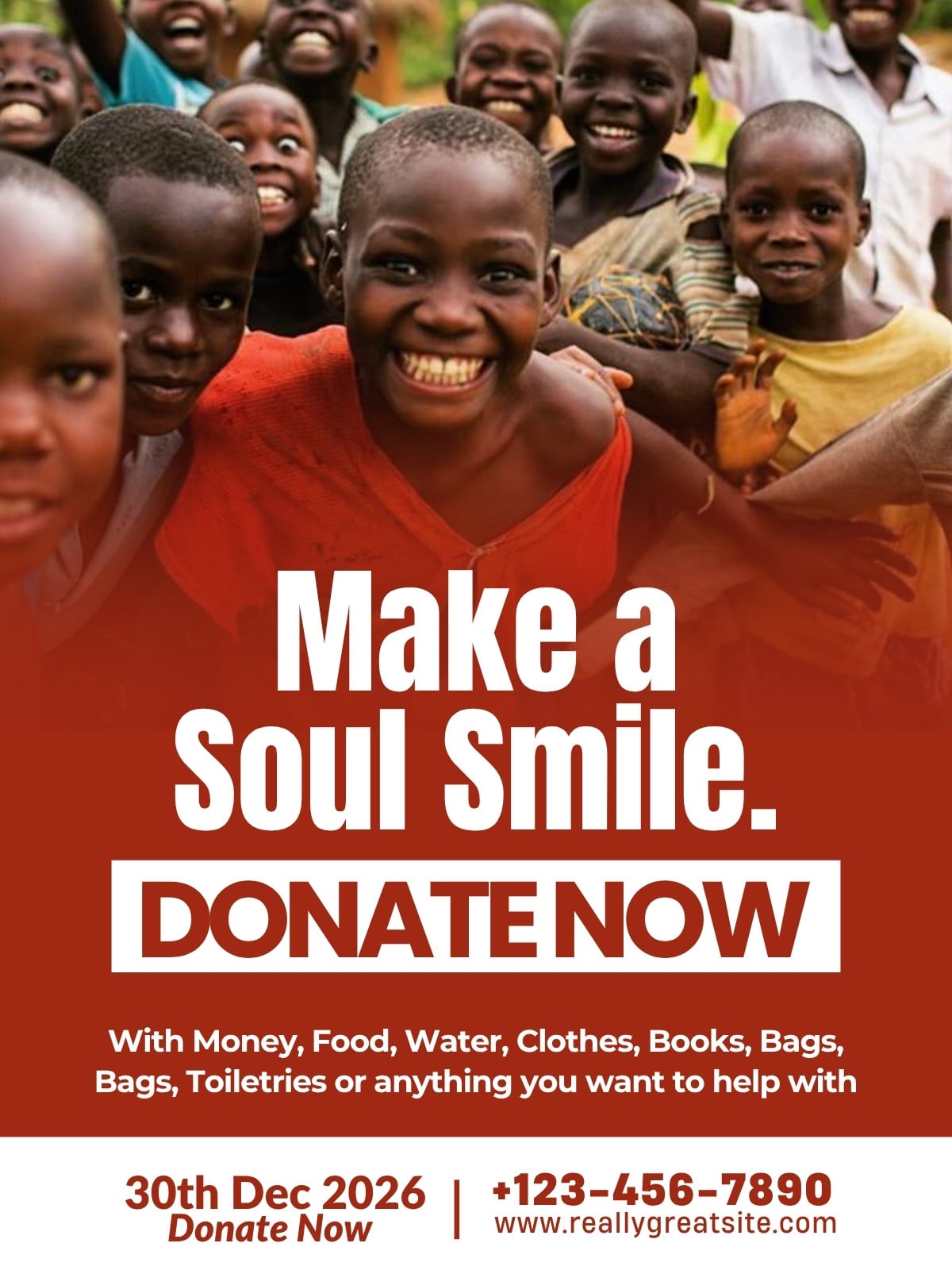 donation appeal poster