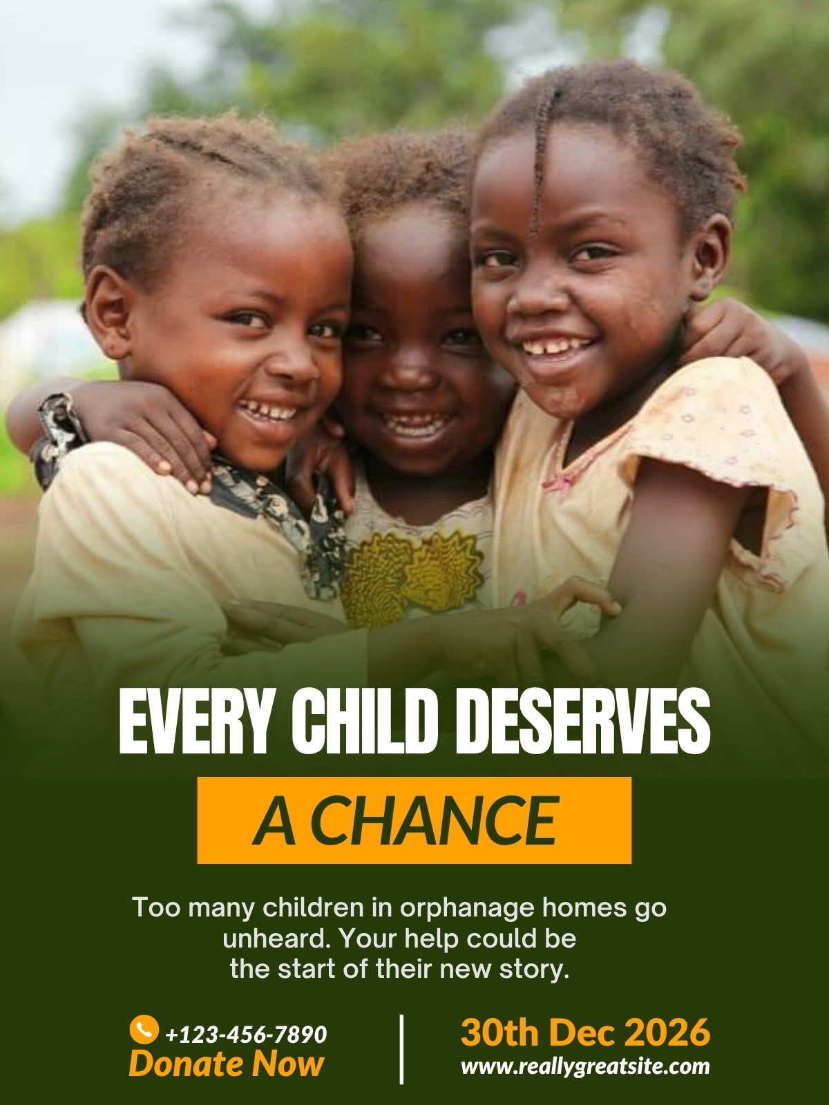 donation appeal poster
