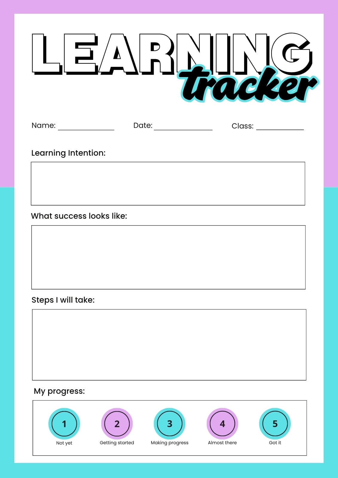 Page 20 - Free and customizable tracker templates