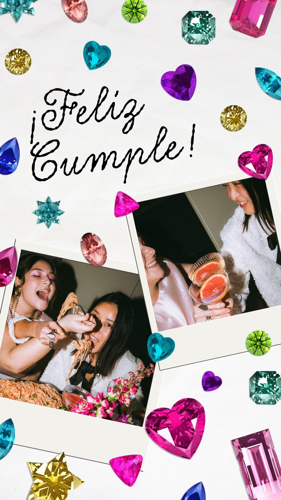 Historia de Instagram Celebración de Cumpleaños Brillante Moderno Multicolor