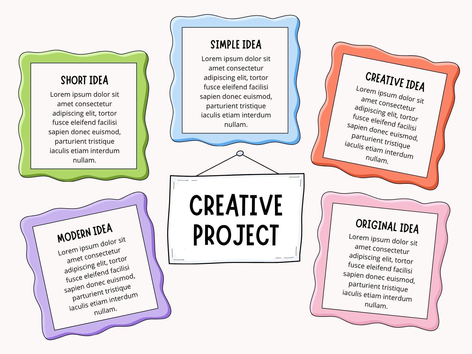 Colorful Simple Modern Professional Concept Mind Map Graph