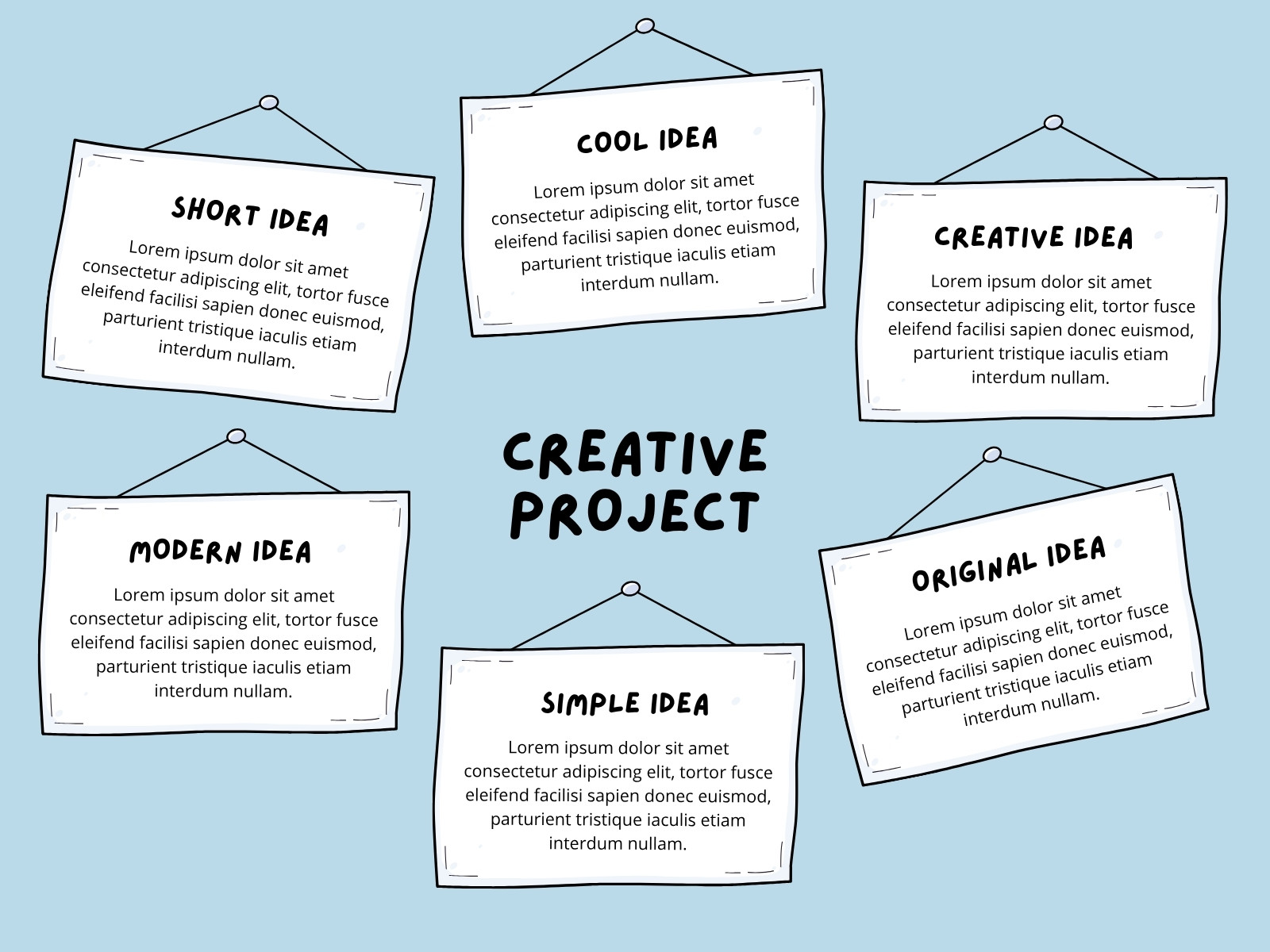 Blue Simple Modern Professional Concept Mind Map Graph