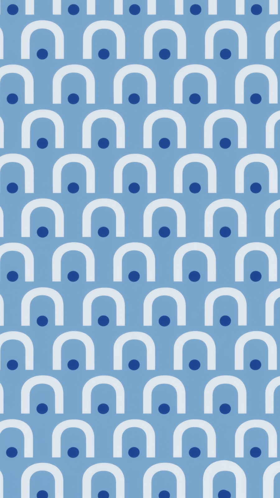 Fond d'écran pour GSM motif géométrique en style rétro bleu et blanc