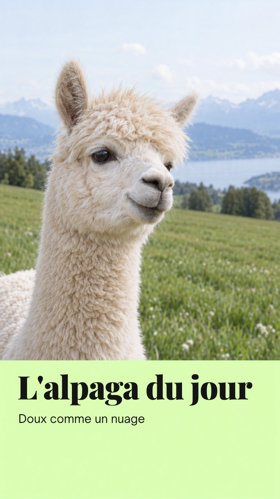 Fond d'écran pour téléphone pour alpaga en vert clair beige et bleu style ludique