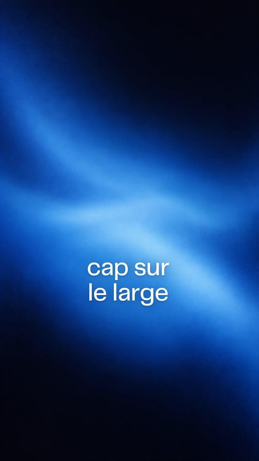 Fond d'écran pour téléphone pour citation inspirante en bleu et noir style néo-numérique