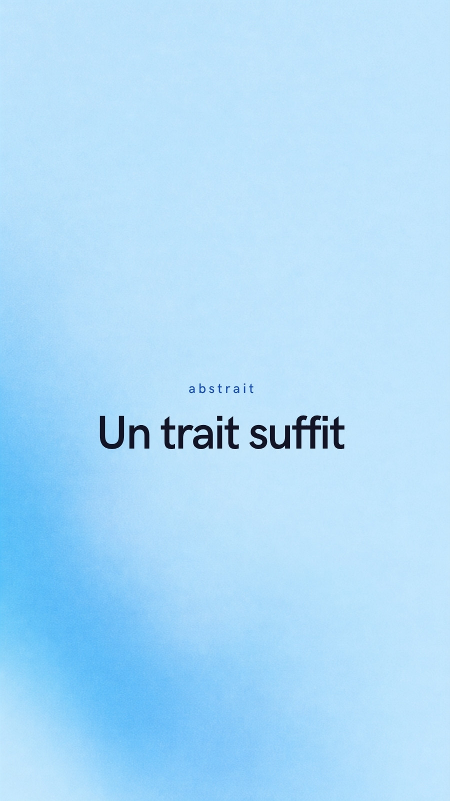 Fond d'écran pour téléphone pour citation abstraite en bleu style néo-numérique